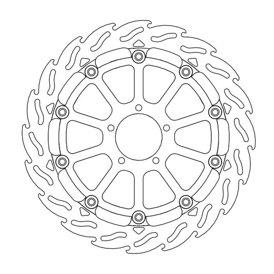 Motomaster Flame Race Bremsscheibe - KTM 1290|1390 MY2014-
