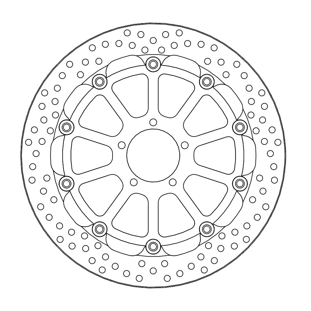 Motomaster Halo Race brake disc - KTM 1290|1390 MY2014-