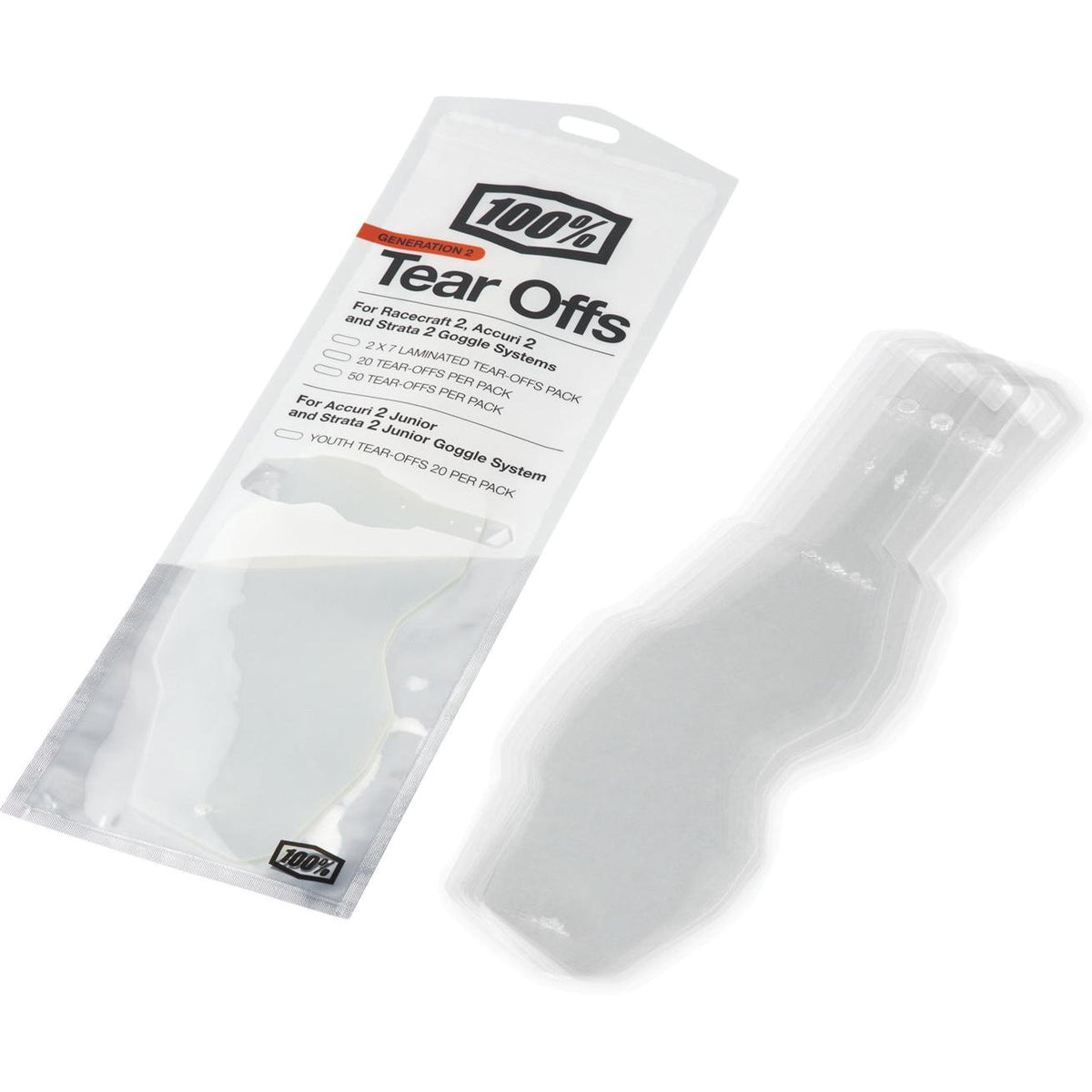 100% ARMEGA/ARmatic Standard Tear-Offs 20 PK