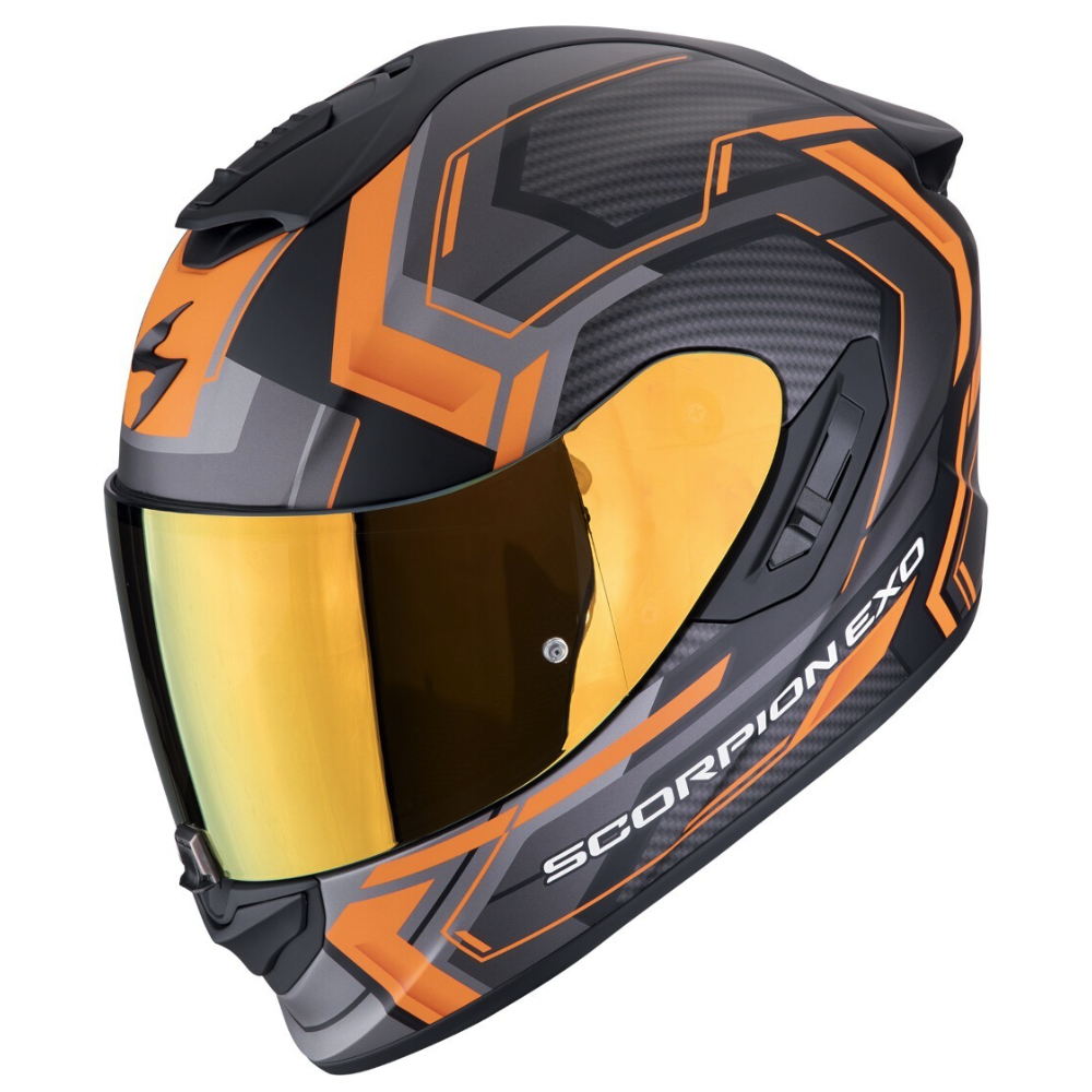 Scorpion EXO 1400 EVO II Air Linart Orange-Grau