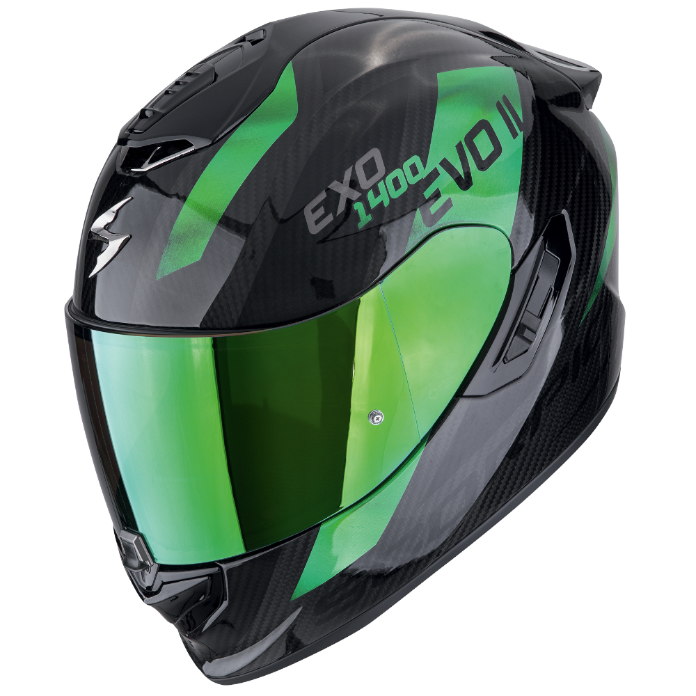 Scorpion EXO 1400 EVO II Carbon Air Platted Black-Green