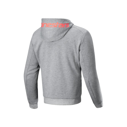 Alpinestars Chrome V2 Sport Hoodie | Gray Heather Red Fluo