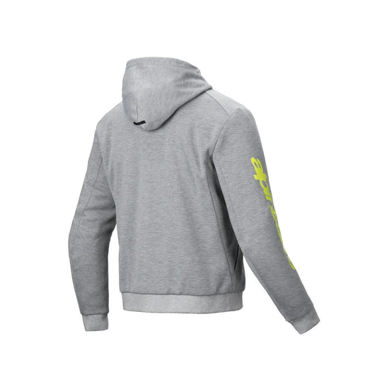 Alpinestars Chrome V2 Sport Hoodie | Gray Heather Fluo Yellow