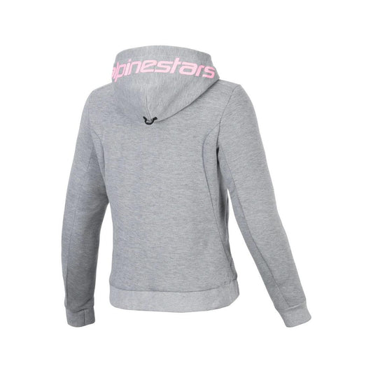 Alpinestars Stella Chrome V2 Sport Hoodie | Gray Heather Pink Fluo