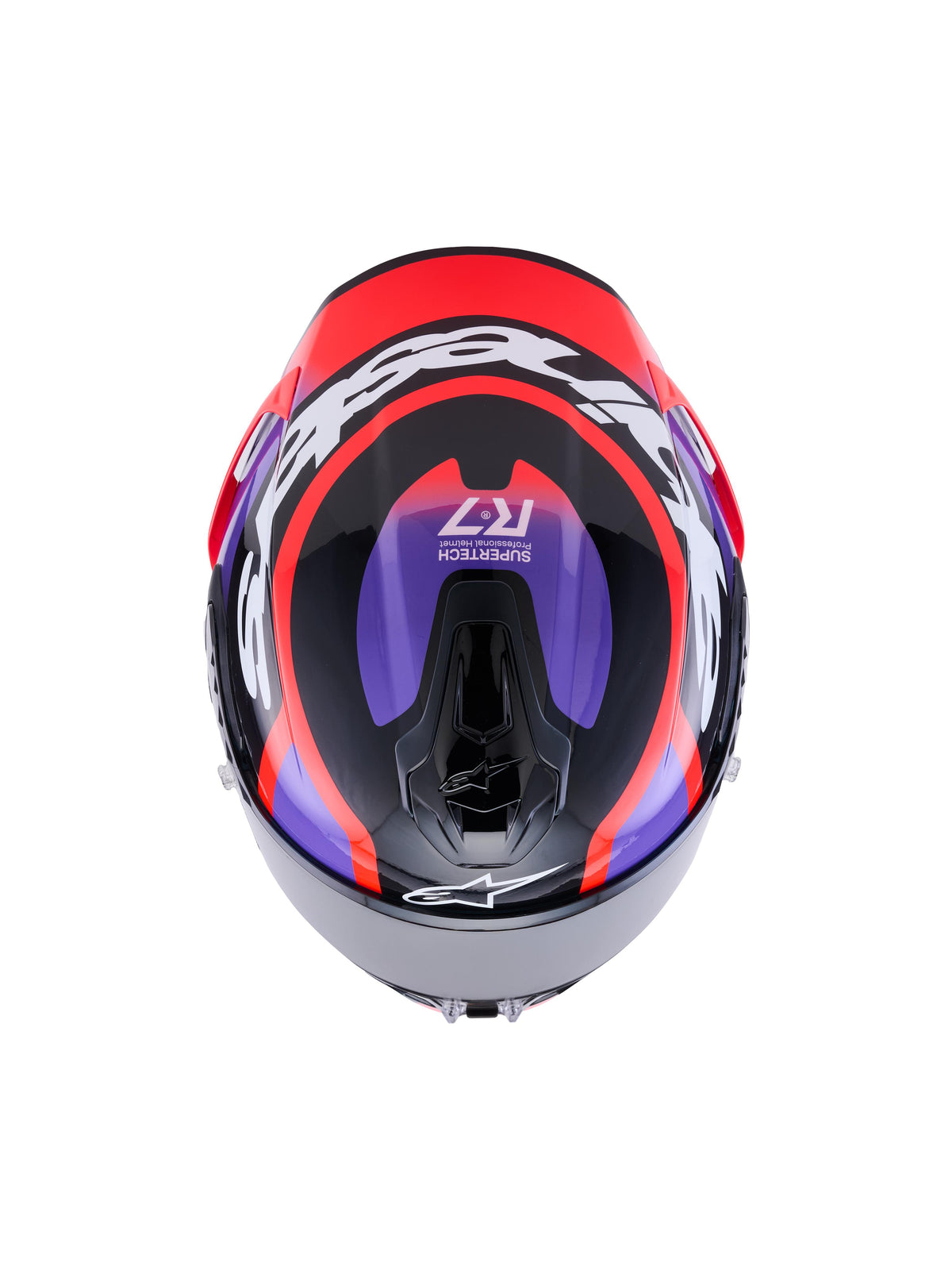 Alpinestars SUPERTECH R7 LUMEN | BCK PURPLE RED FL WHITE GLOSSY