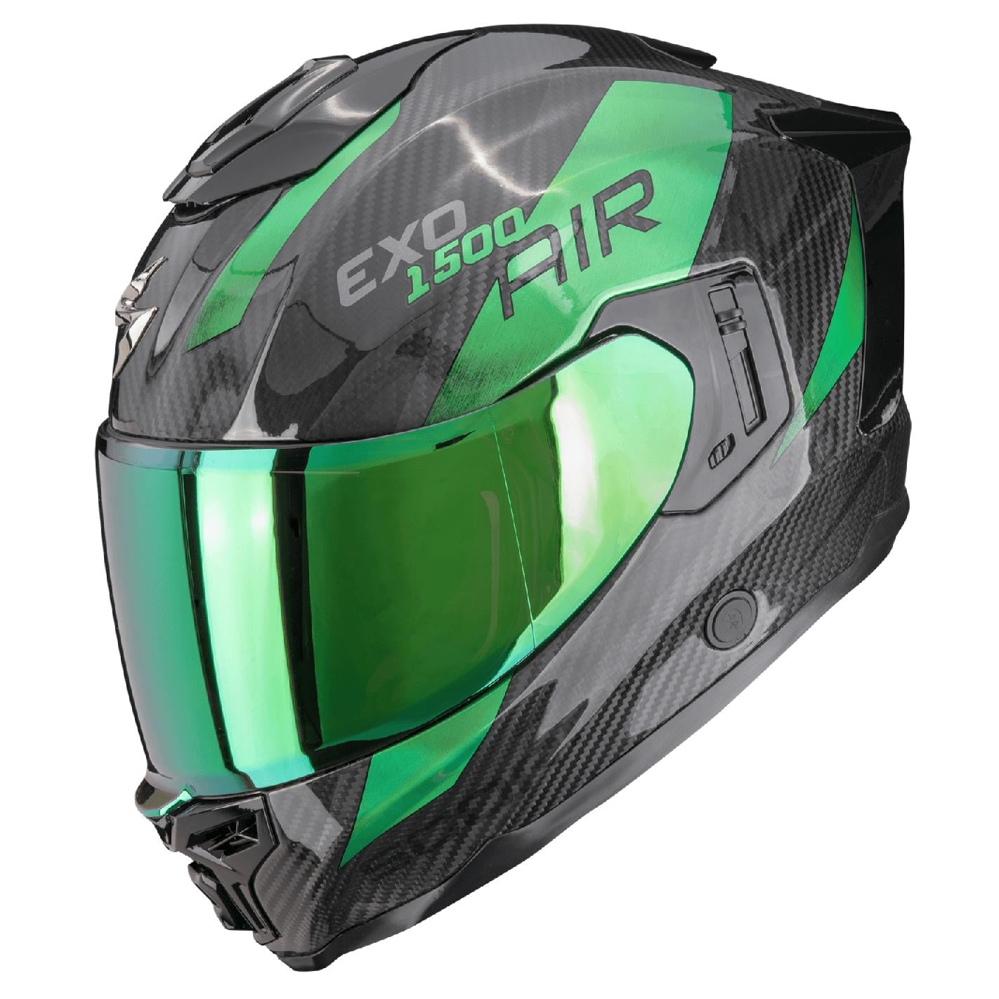 Scorpion EXO-1500 CARBON AIR PLATTED Schwarz-Grün