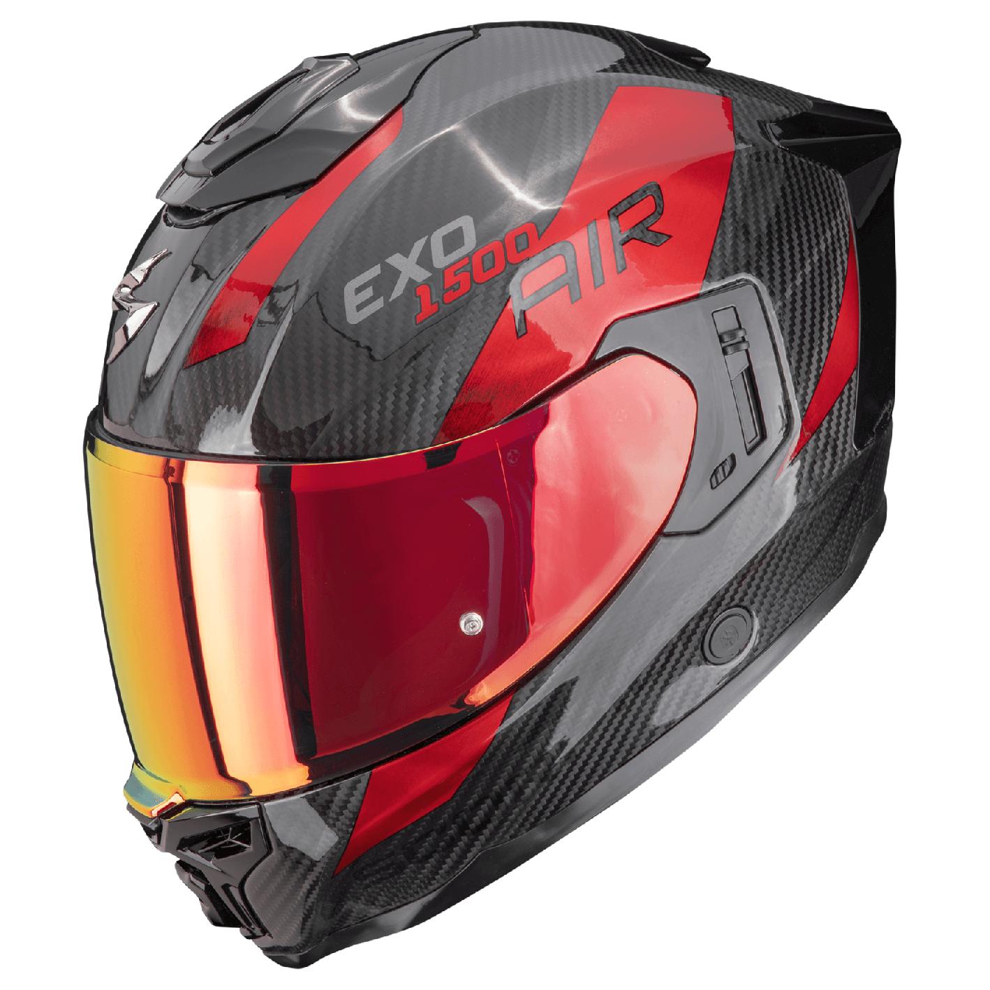 Scorpion EXO-1500 CARBON AIR PLATTED Schwarz-Rot