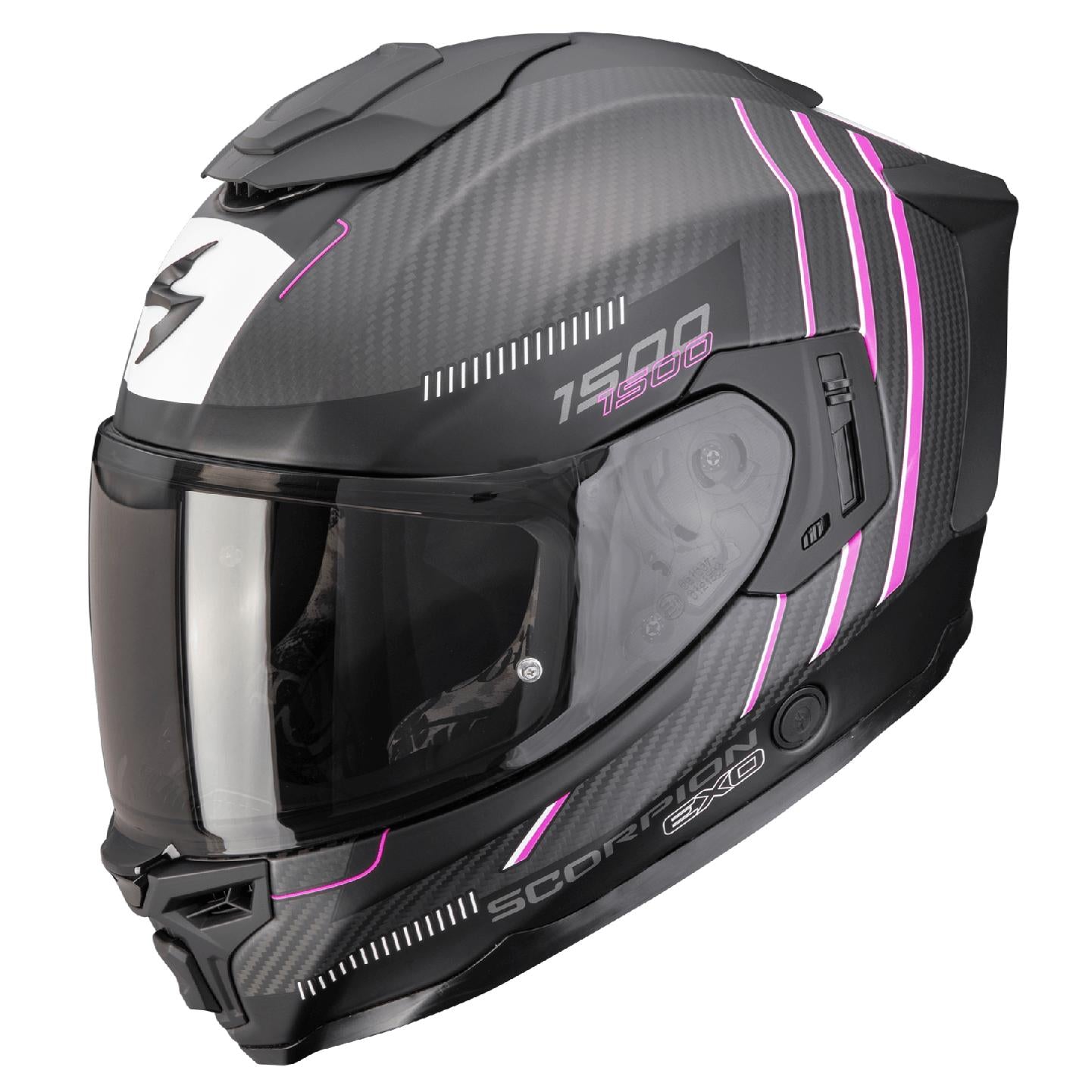 Scorpion EXO-1500 CARBON AIR ZITY Matt-Schwarz-Rosa