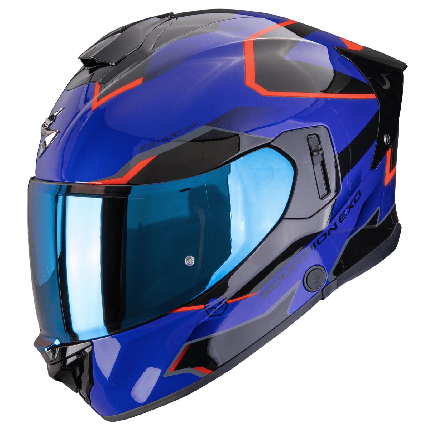 Scorpion EXO-530 AIR CLIP Blau-Schwarz-Rot