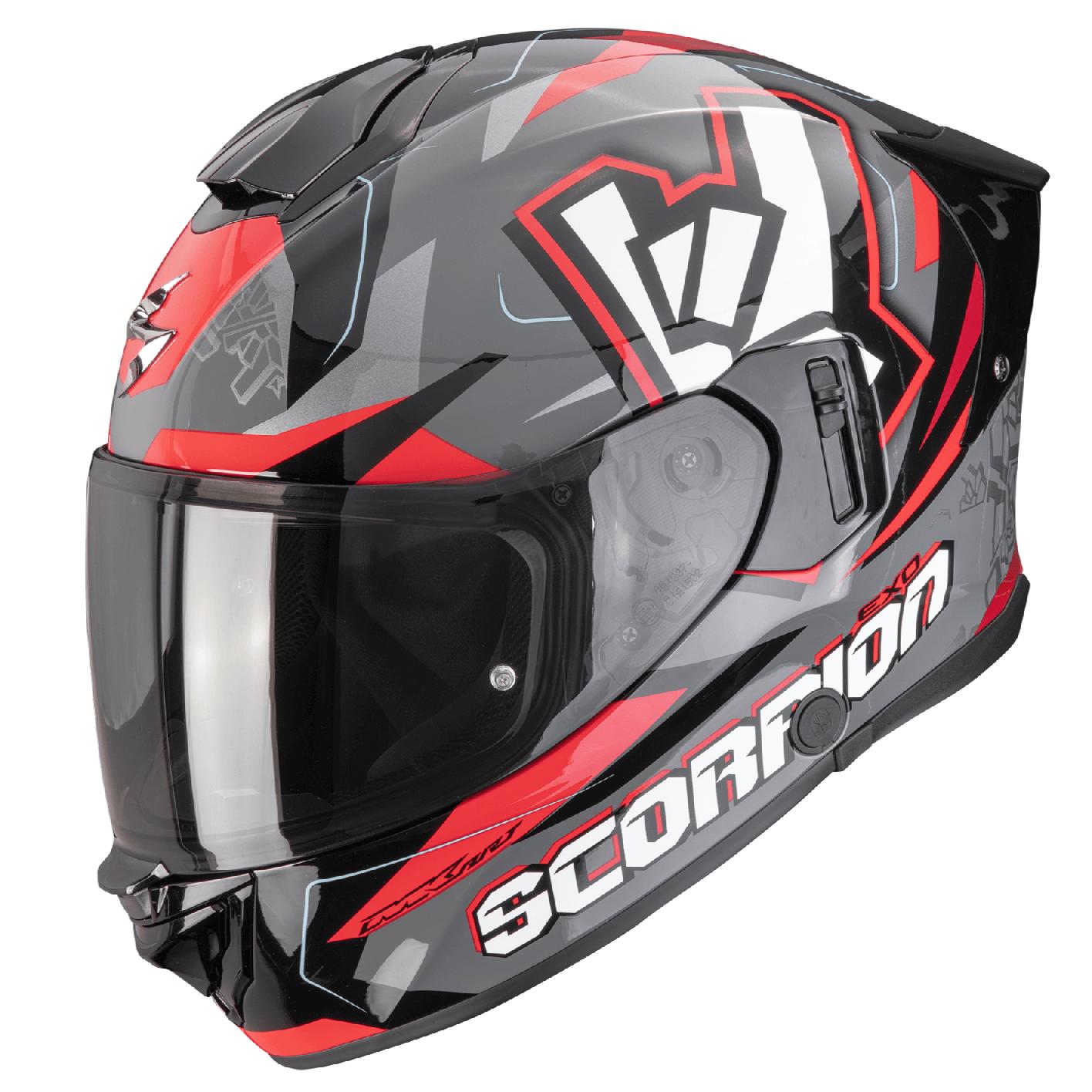 Scorpion EXO-530 AIR ROK Grau-Schwarz-Rot