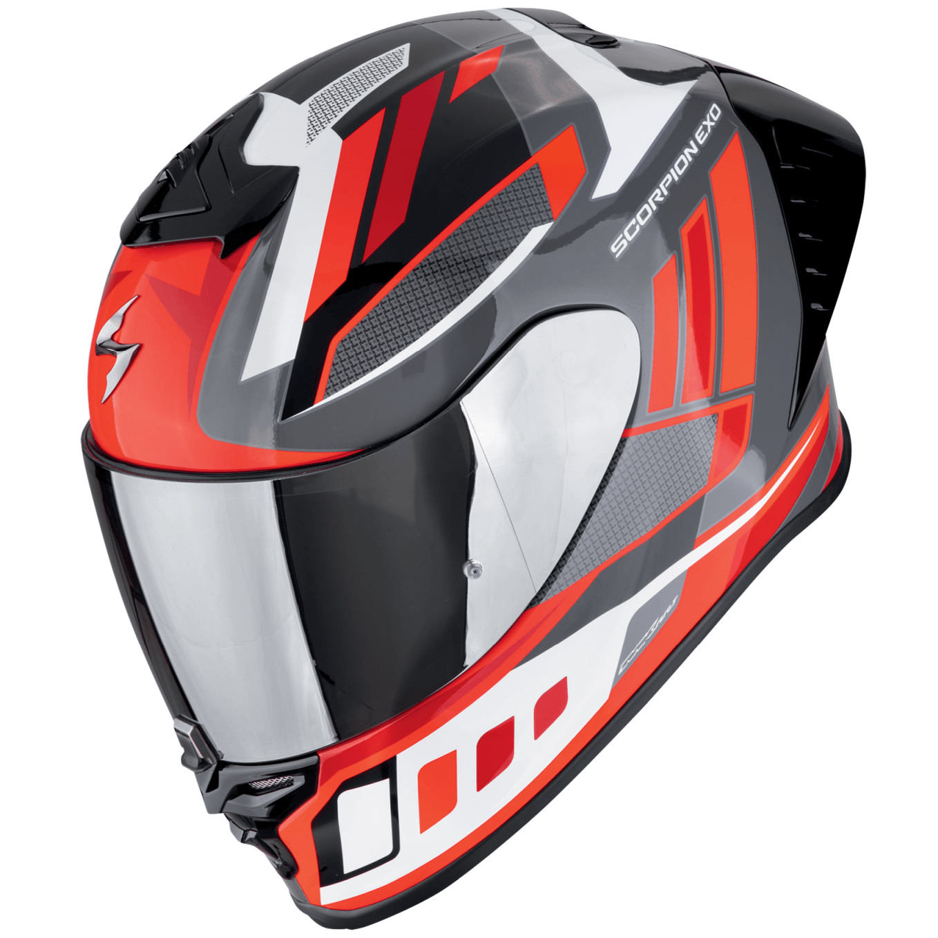 Scorpion EXO-R1 EVO II AIR VITAL Grau-Weiss-Rot