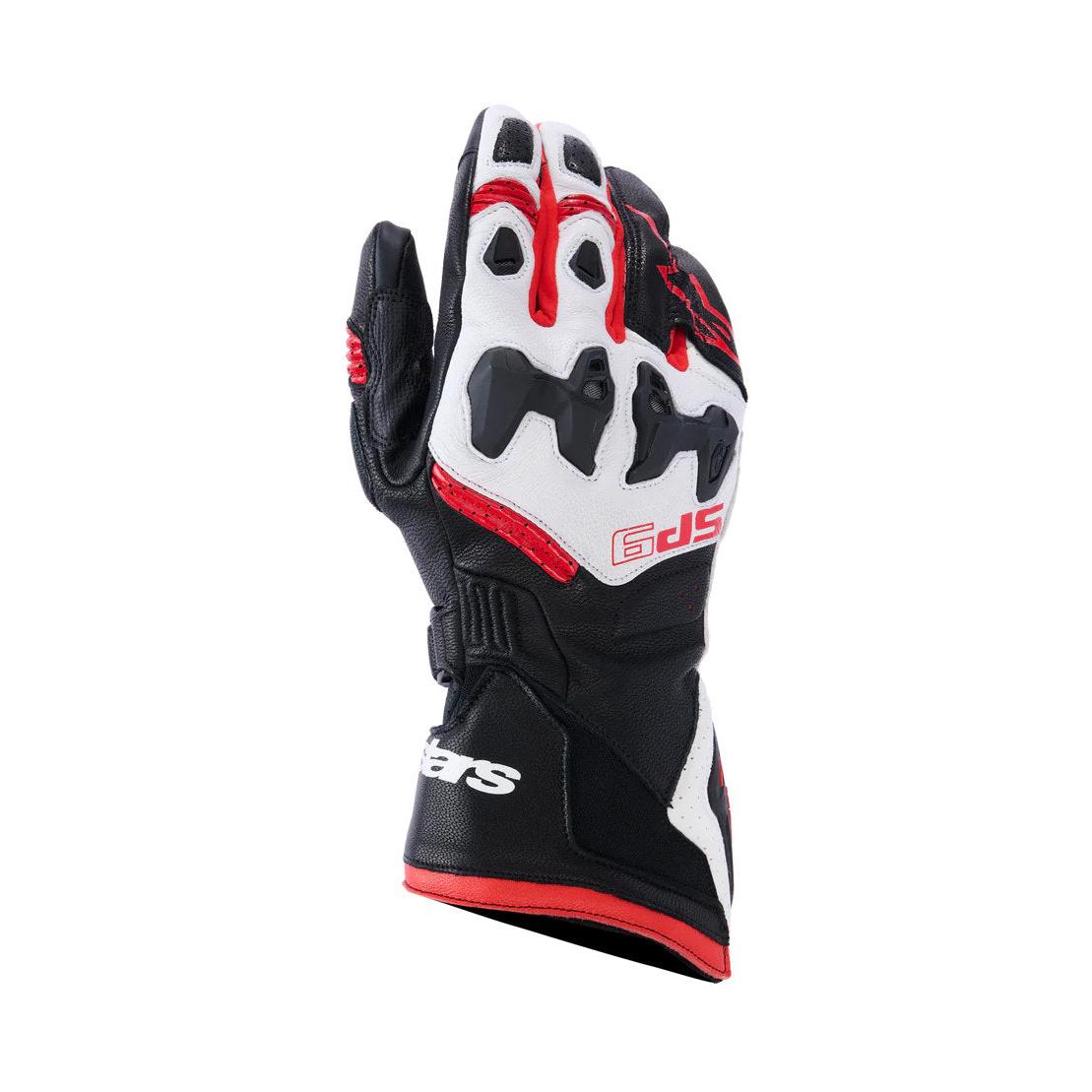 Alpinestars SP-9 Handschuhe | Black White Bright Red