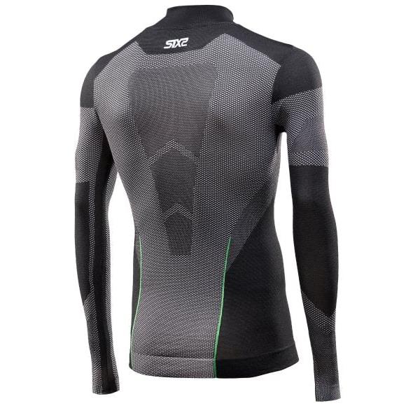 SIXS K TS3 Kinder Langarm Shirt hoher Kragen | black-carbon