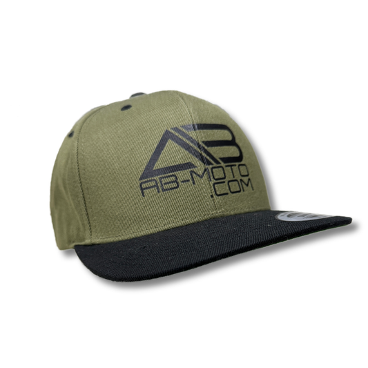Snapback olive-grün | schwarz