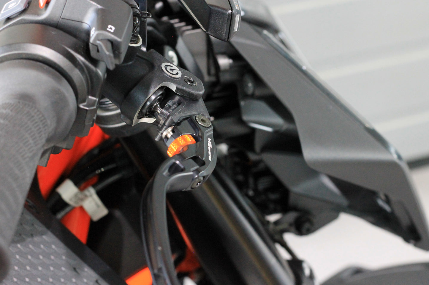 Brake lever Clubsport MCS long & foldable MG Biketec for KTM 1390 Superduke MY2024-