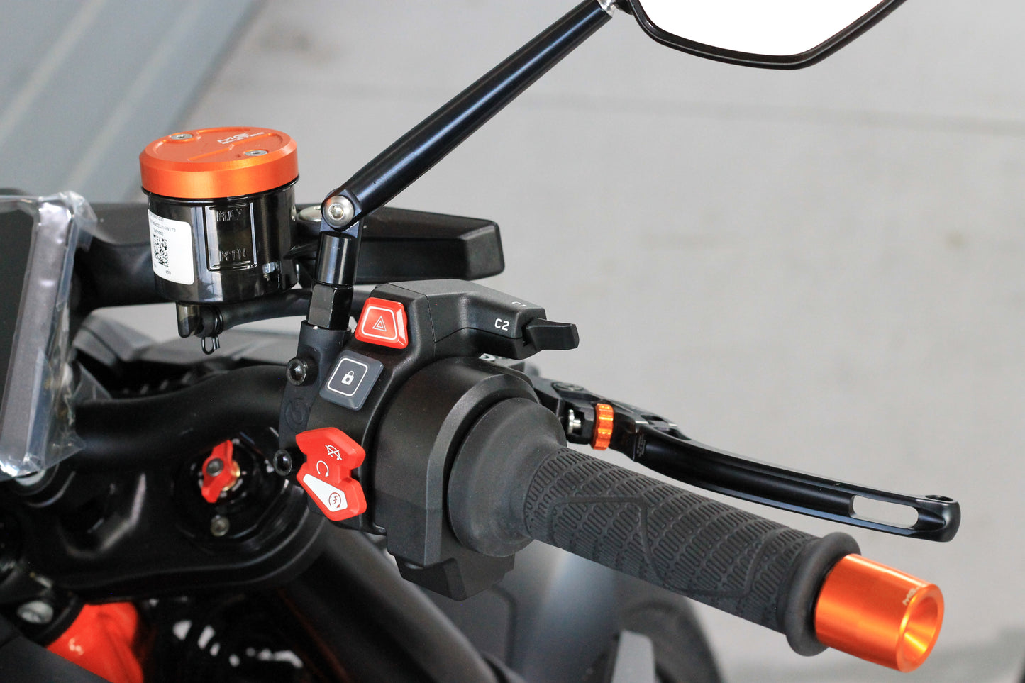 Brake lever Clubsport MCS long & foldable MG Biketec for KTM 1390 Superduke MY2024-