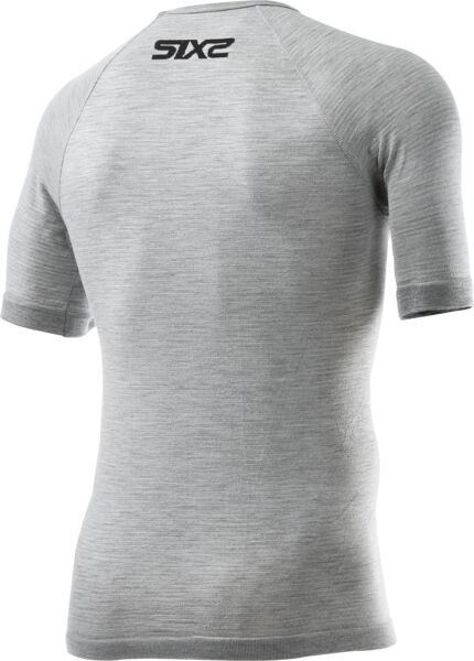 SIXS TS1 Merino Kurzarm Shirt | Wool Gray