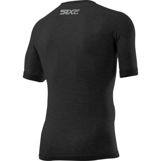 SIXS TS1 Merino Kurzarm Shirt | Wool Black