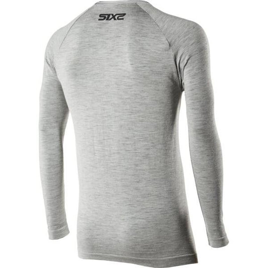 SIXS TS2 Merino Langarm Shirt | Wool Gray