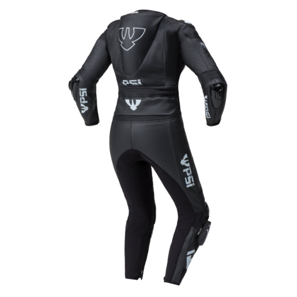 PSI ALPHA Zweiteiler Lederkombi Damen Schwarz-weiss