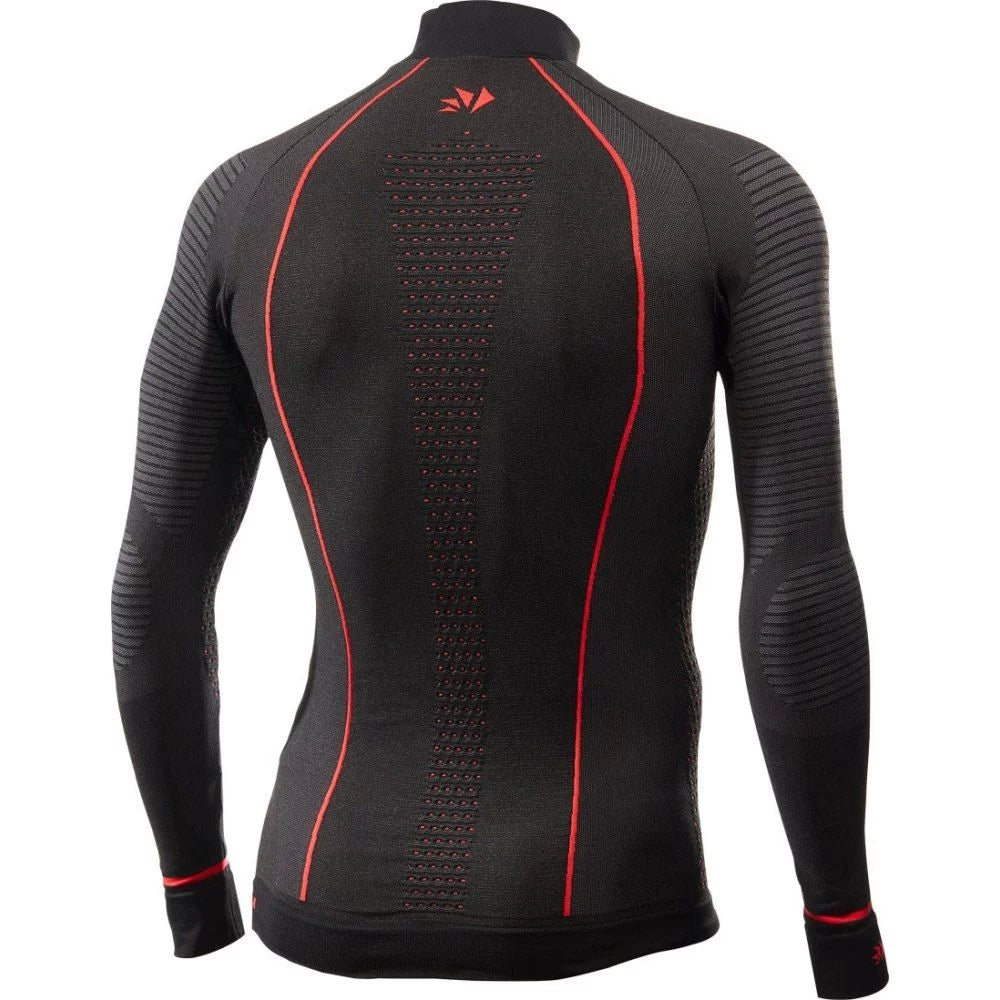 SIXS TS3W Langarm Shirt | Thermo | black-red