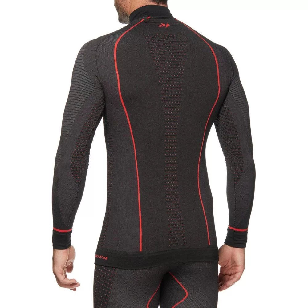 SIXS TS3W Langarm Shirt | Thermo | black-red