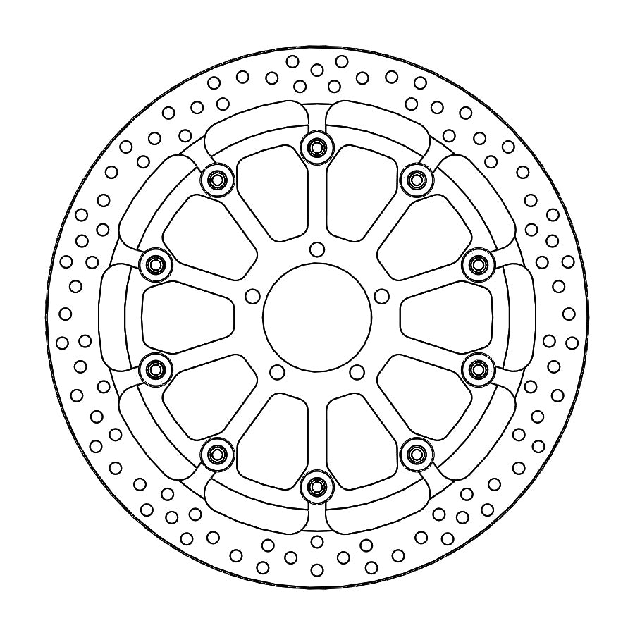 Motomaster Halo T-Floater 6.0 Race brake disc - KTM 1290|1390 MY2014-