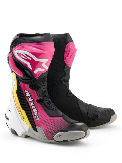 Alpinestars Supertech R | BLACK MAGENTA WHITE YELLOW