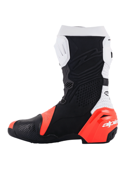 Alpinestars Supertech R Vented | black-white-red fluo