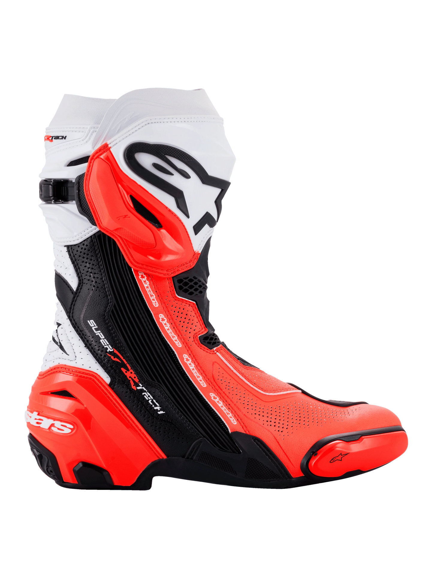 Alpinestars Supertech R Vented | black-white-red fluo