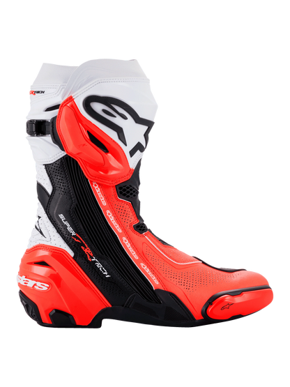 Alpinestars Supertech R Vented | black-white-red fluo