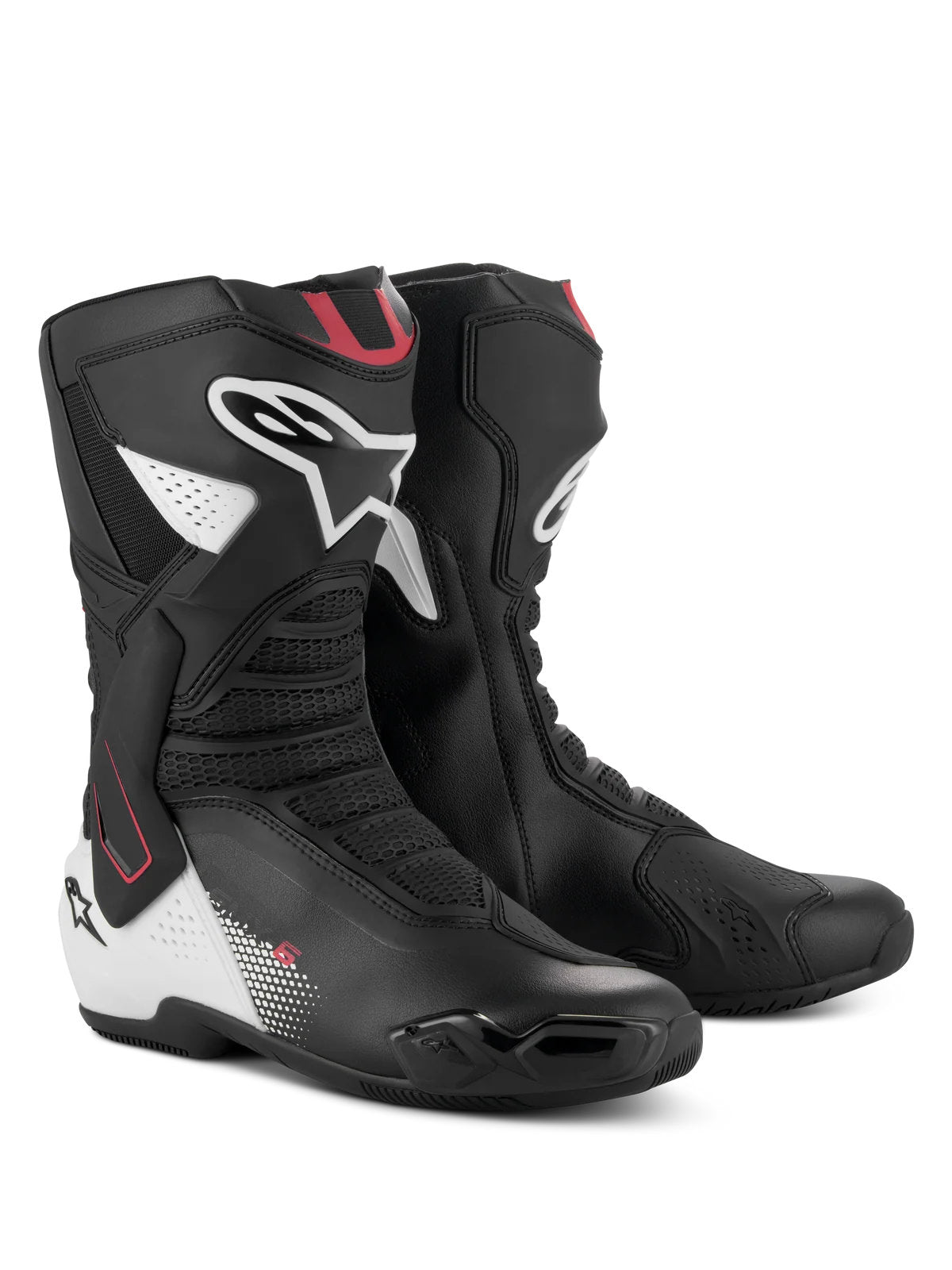 Alpinestars SMX-6 V3 Stiefel | Black White Red Graphic