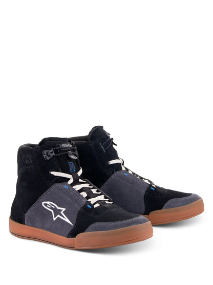 Alpinestars Chrome Schuhe | Black Asphalt Gum Blue