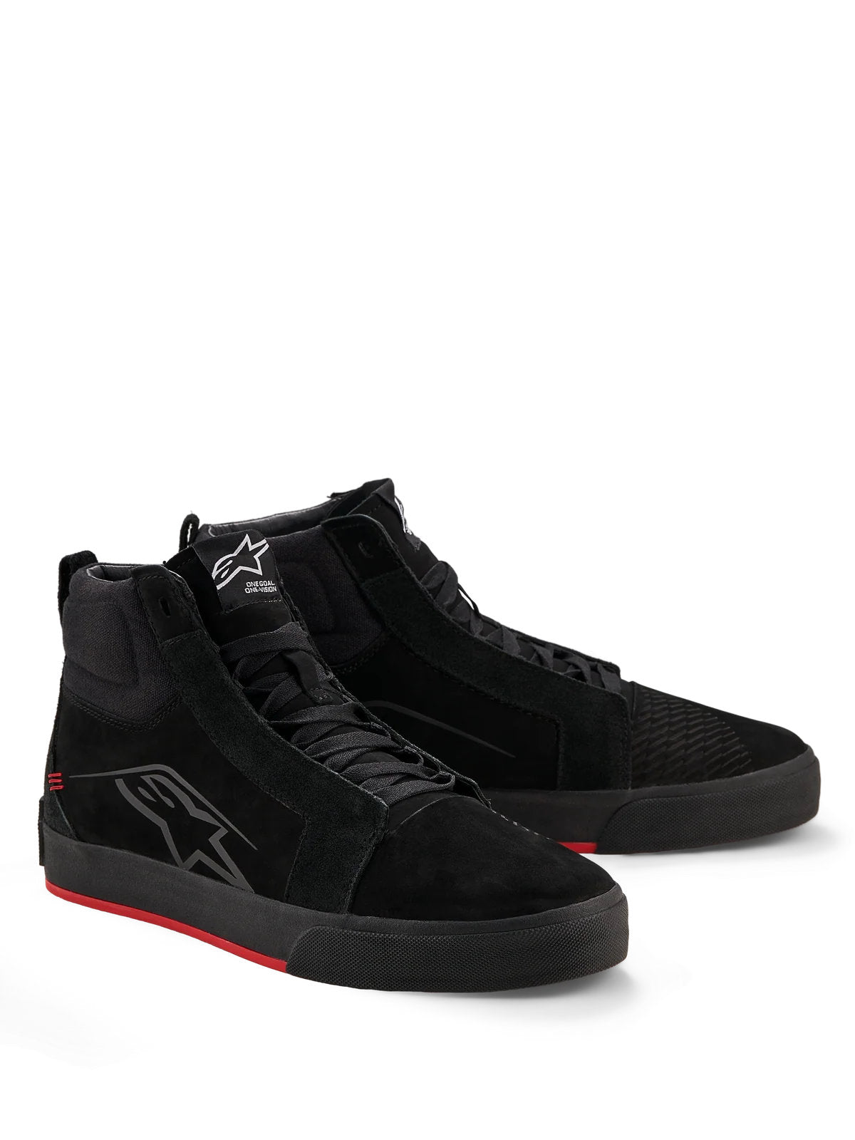 Alpinestars Ride-63 Lederschuhe | Black Bright Red