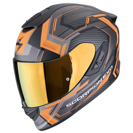 Scorpion EXO 1400 EVO II Air Linart Orange-Grau