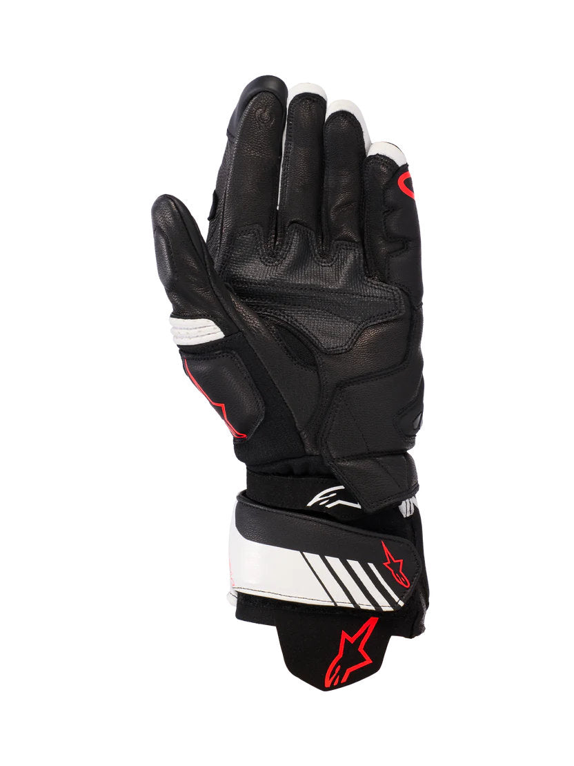 Alpinestars GP PLUS R V3 LEATHER GLOVES | black-white-red fluo