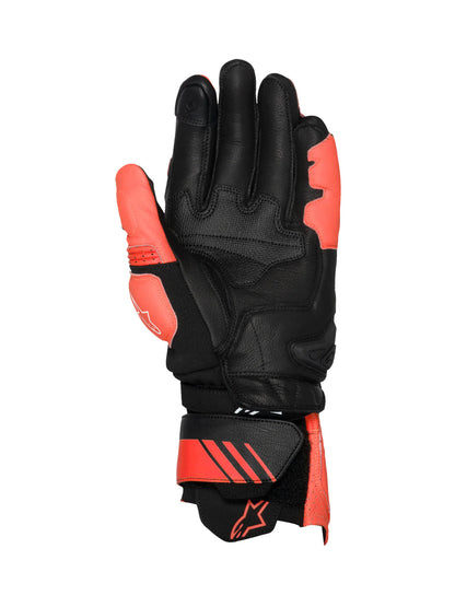 Alpinestars GP PLUS R V3 LEATHER GLOVES | bright red-red fluo-black