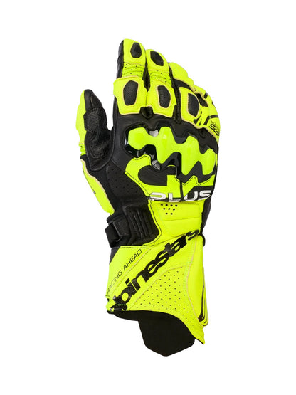 Alpinestars GP PLUS R V3 LEATHER GLOVES | yellow fluo-black