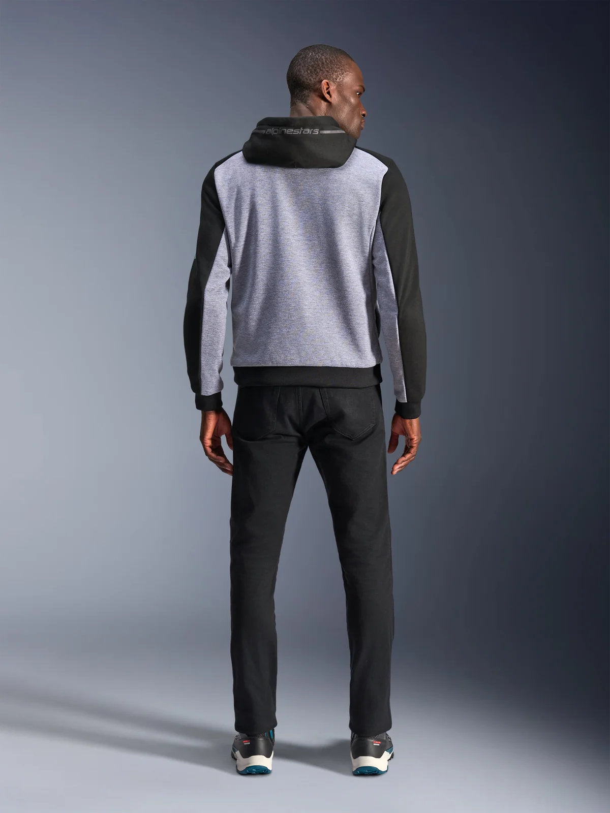 Alpinestars Chrome V2 Sport Hoodie | Black Gray Heather Turquoise