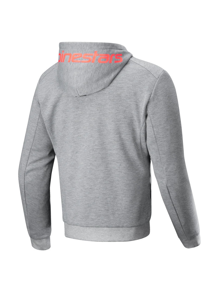 Alpinestars Chrome V2 Sport Hoodie | Gray Heather Red Fluo