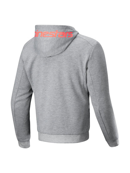 Alpinestars Chrome V2 Sport Hoodie | Gray Heather Red Fluo