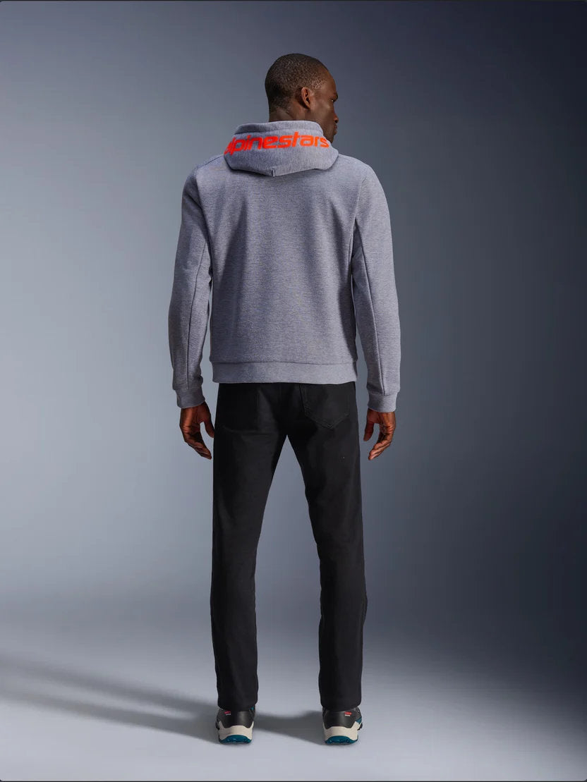 Alpinestars Chrome V2 Sport Hoodie | Gray Heather Red Fluo