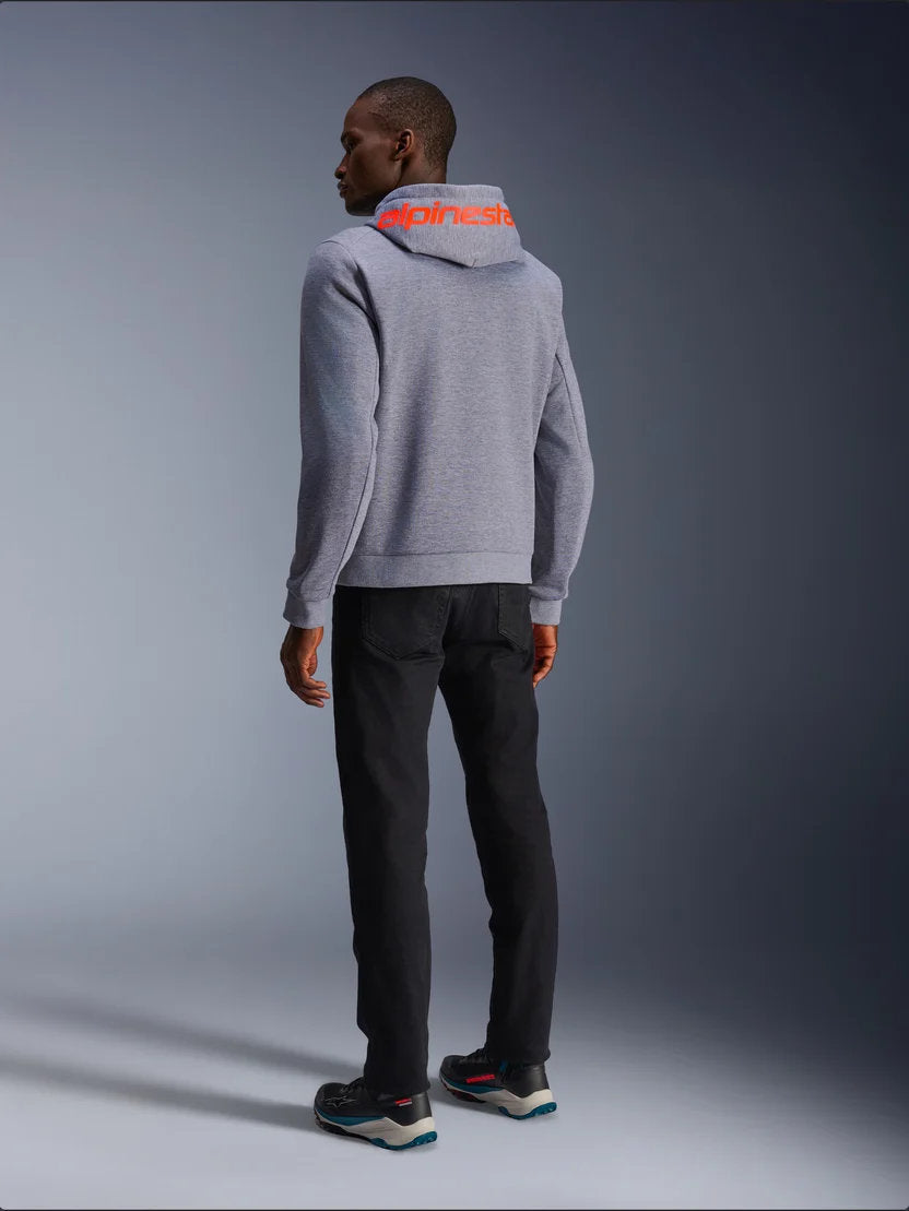 Alpinestars Chrome V2 Sport Hoodie | Gray Heather Red Fluo