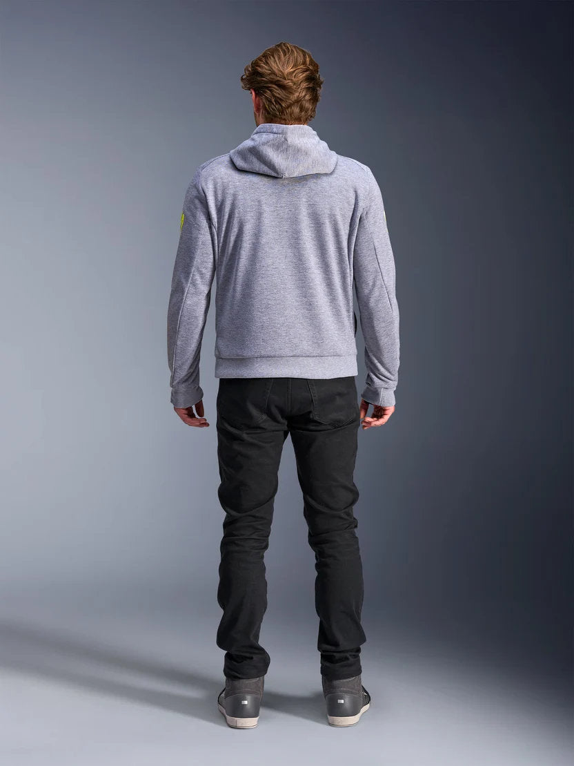 Alpinestars Chrome V2 Sport Hoodie | Gray Heather Fluo Yellow