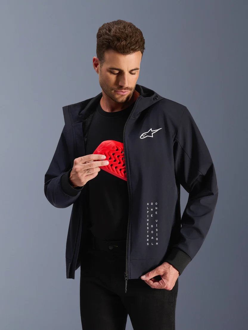 Alpinestars Radium Tech Kapuzenjacke | Black White