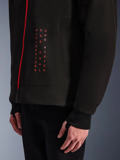 Alpinestars Radium Tech Kapuzenjacke | Black Bright Red