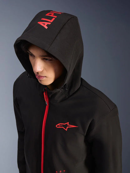 Alpinestars Radium Tech Kapuzenjacke | Black Bright Red