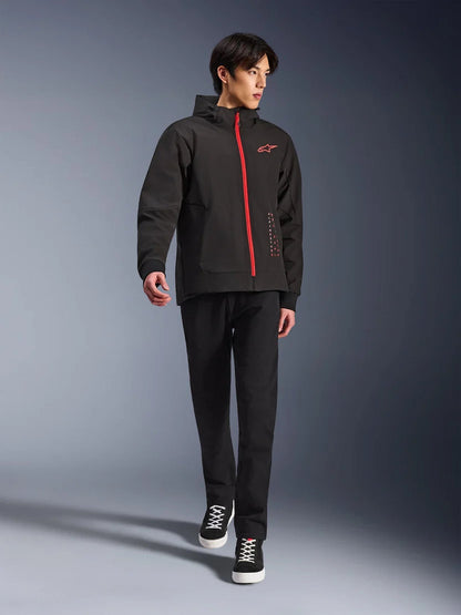 Alpinestars Radium Tech Kapuzenjacke | Black Bright Red