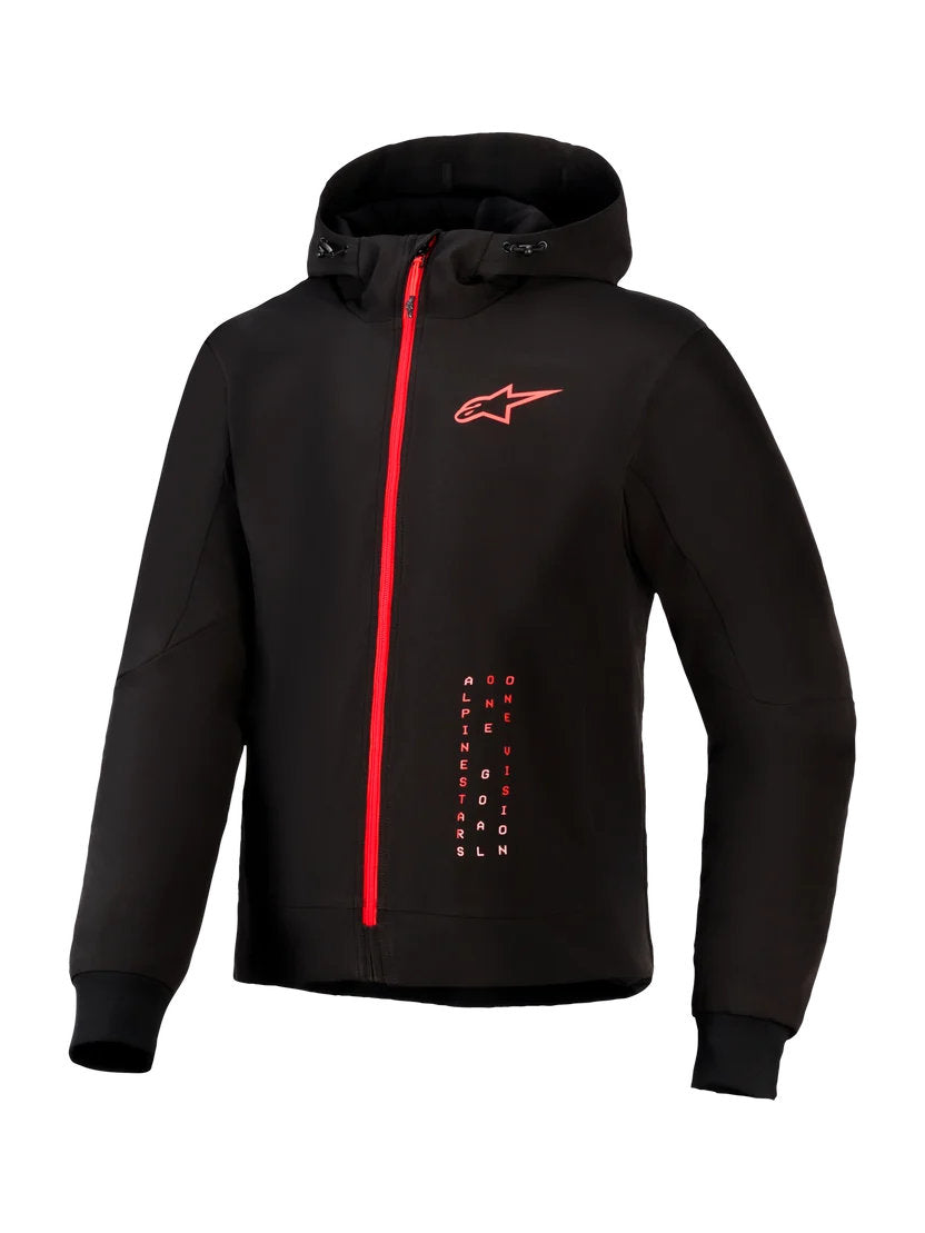 Alpinestars Radium Tech Kapuzenjacke | Black Bright Red
