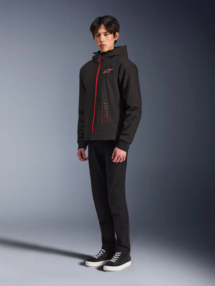 Alpinestars Radium Tech Kapuzenjacke | Black Bright Red